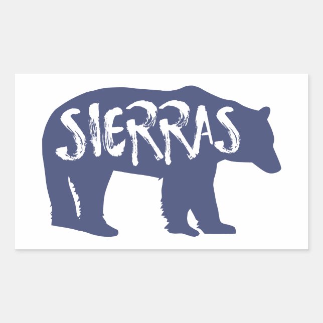 Sierras Bear Rectangular Sticker (Front)