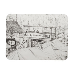 Sierre to Zinal Mountain Race The Finish 2012. Magnet