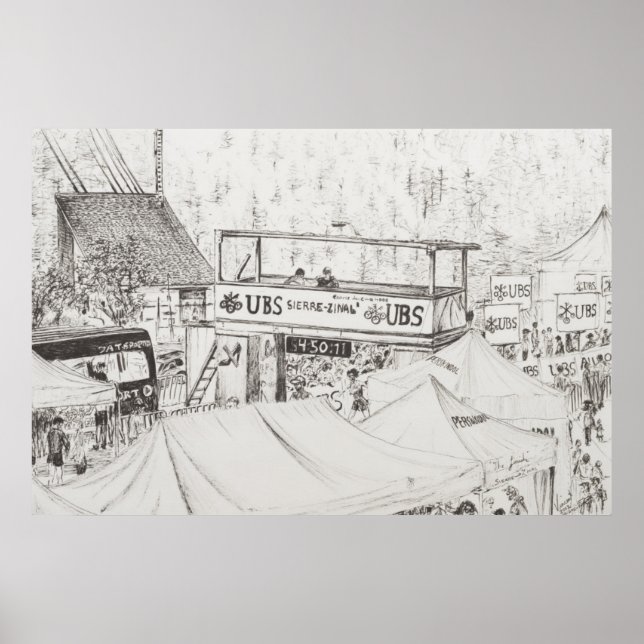 Sierre to Zinal Mountain Race The Finish 2012. Poster (Front)