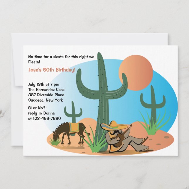 Siesta Invitation (Front)