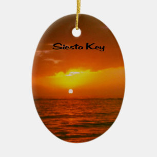 Siesta Key  Beach Ceramic Tree Decoration