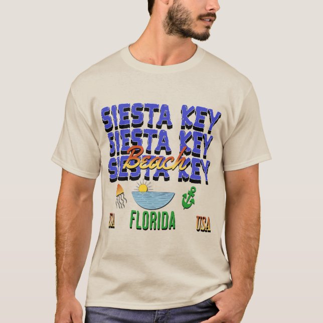 Siesta Key Beach, Florida T-Shirt (Front)