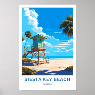 Siesta Key Beach Florida Travel Print