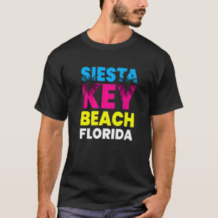 Siesta Key Beach Florida Vacation Souvenir Colorfu T-Shirt