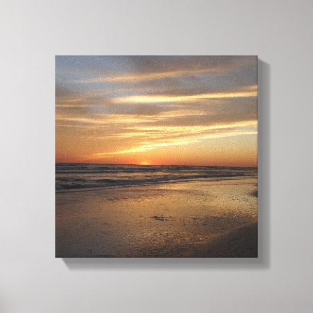 Siesta Key Beach Sunset Canvas Print (Front)