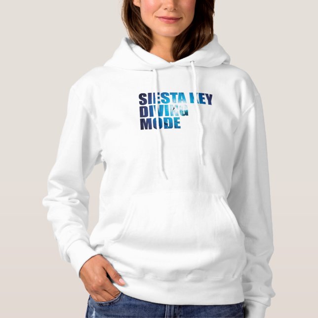 Siesta Key Diving Mode Scuba Diver Hoodie (Front)