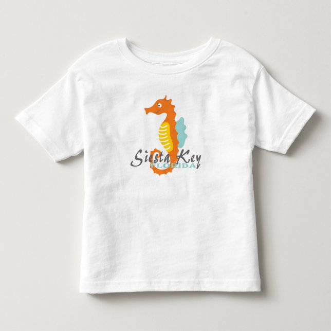 Siesta Key Florida boys seahorse tee (Front)