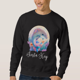 Siesta Key Florida Dolphin Girls Women Sweatshirt