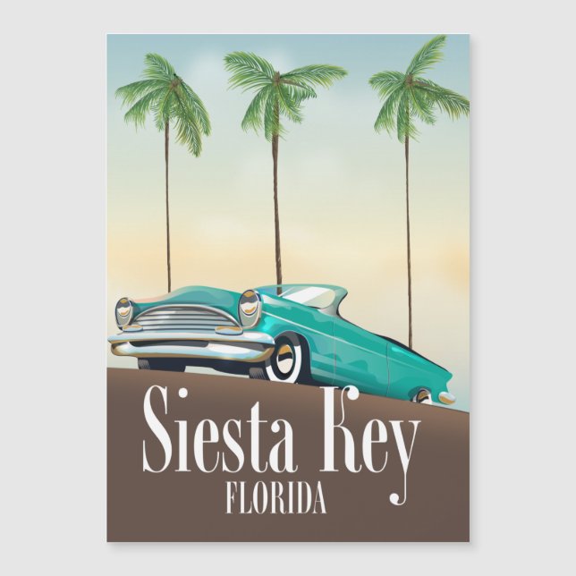 Siesta Key Florida travel poster (Front)