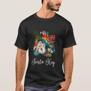 Siesta Key Florida Tropical Parrot T-Shirt