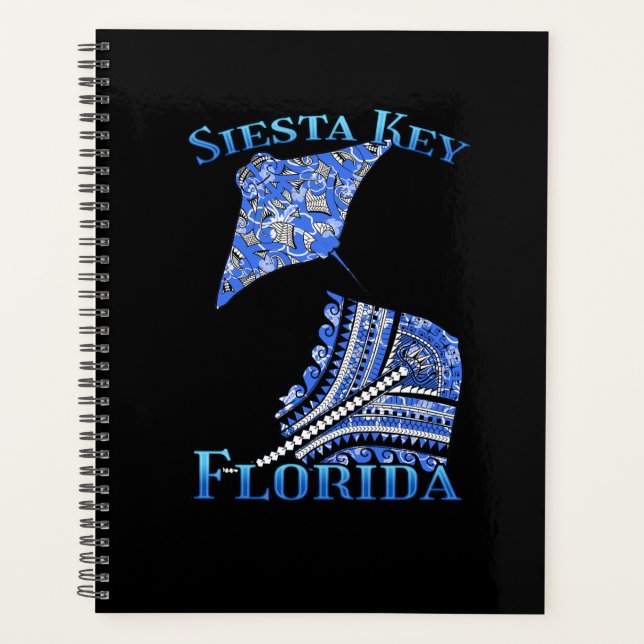 Siesta Key Florida Vacation Tribal Stingray Planner (Front)