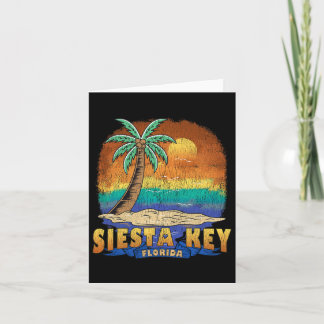 Siesta Key Florida Vintage Distressed Souvenir  Card