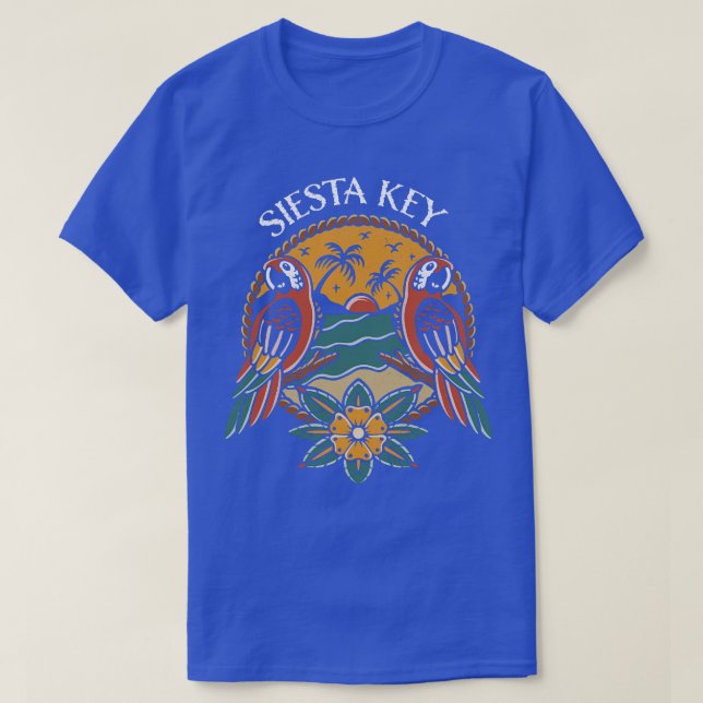 Siesta Key Florida West Coast Beaches T-Shirt (Design Front)