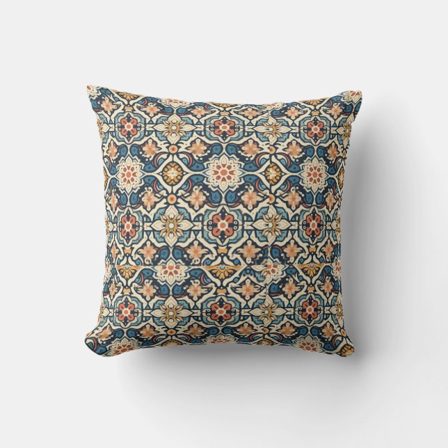 Siesta Key in Festive Pattern Cushion (Front)