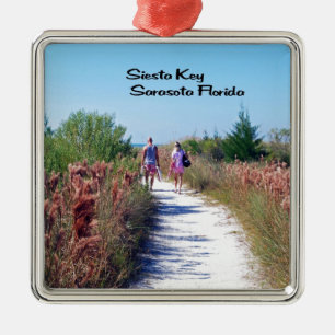 Siesta Key Metal Tree Decoration