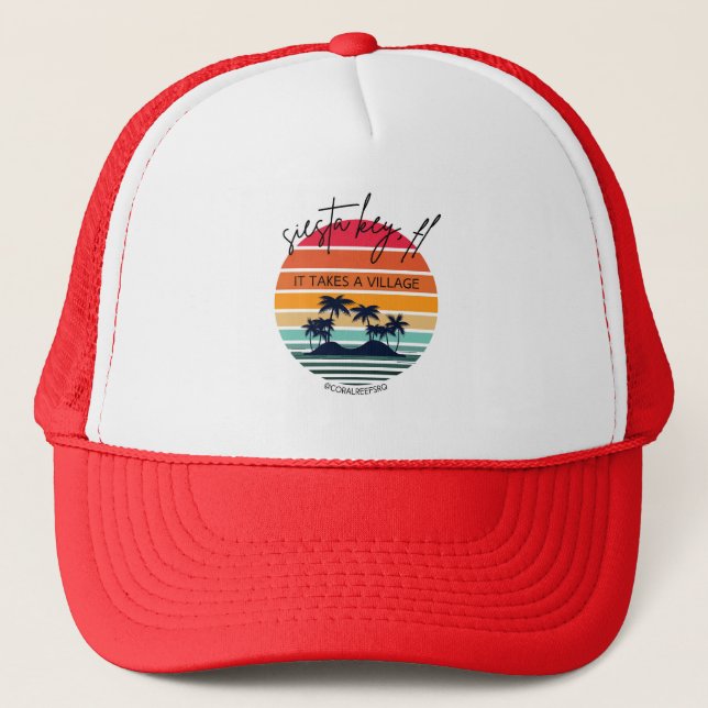 siesta key trucker hat (Front)
