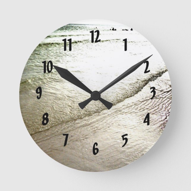 Siesta Keys Meditation Wall Clock (Front)