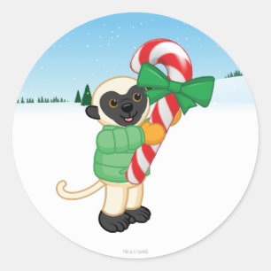 Sifaka Lemur Classic Round Sticker