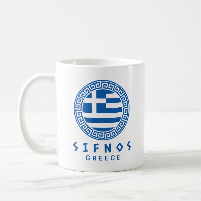 Sifnos, Greece Coffee Mug (Left)