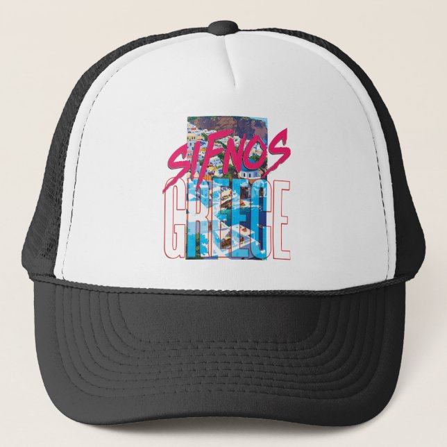 Sifnos, Greece Immerse  Trucker Hat (Front)