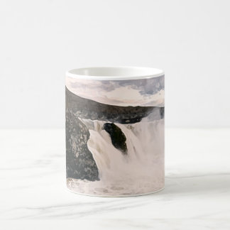 Sigalda Waterfall mug painting