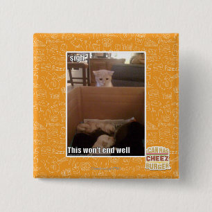 sigh 15 cm square badge