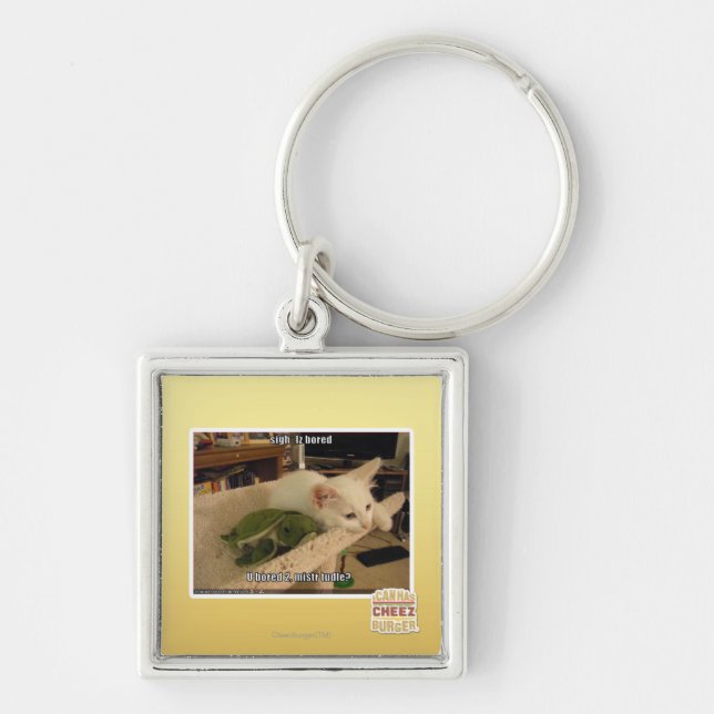 Sigh. Iz bored Key Ring (Front)