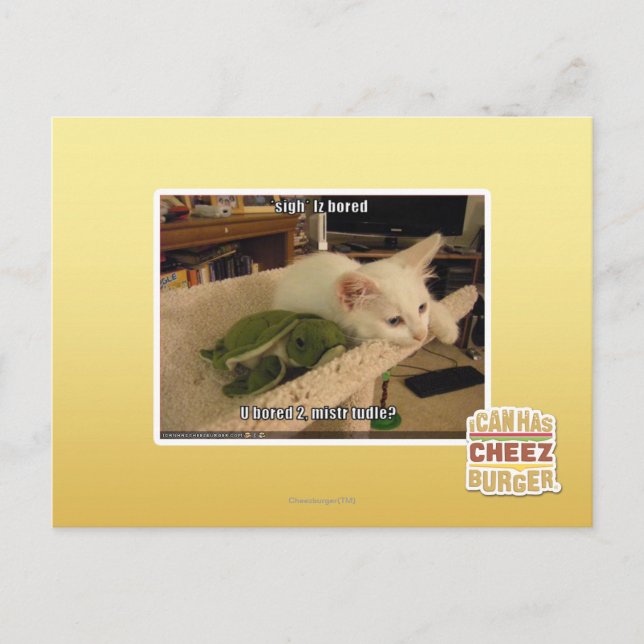 Sigh. Iz bored Postcard (Front)
