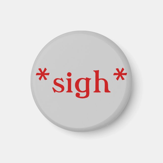 Sigh: magnets (grey) (Front)