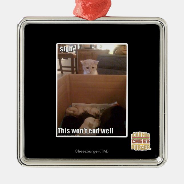 sigh metal tree decoration (Front)