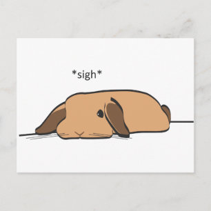 SIGHING LOP POSTCARD