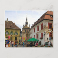 Sighisoara, CLocktower and tourists