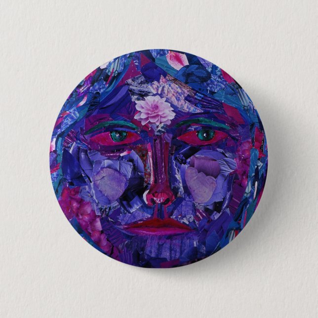 Sight – Magenta & Violet Inner Vision 6 Cm Round Badge (Front)