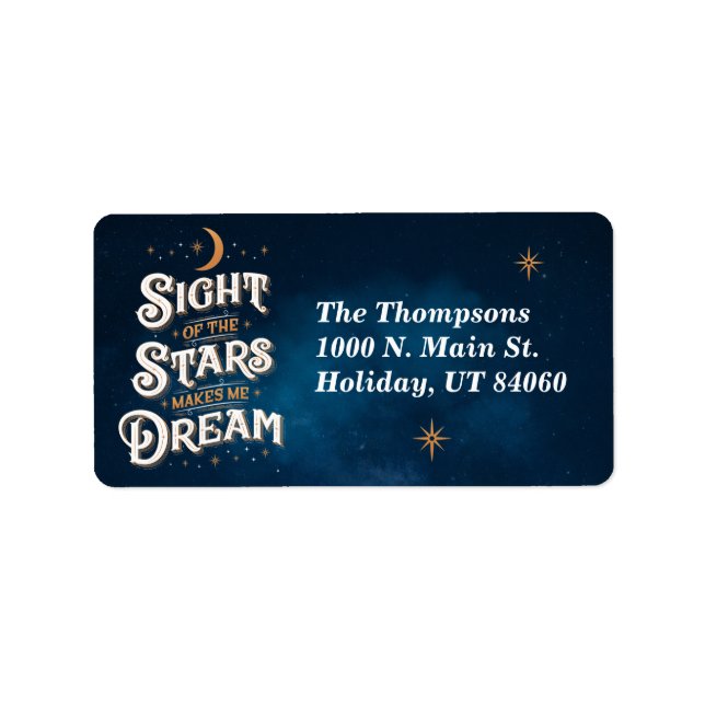 Sight of the Stars / Return Address Labels (Front)