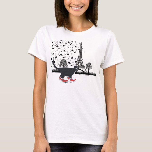 Sight-seeing in Paris baby doll tshirt (Front)
