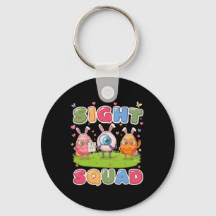 Sight Squad Easter Day Optometrist Hoppy Optician  Key Ring