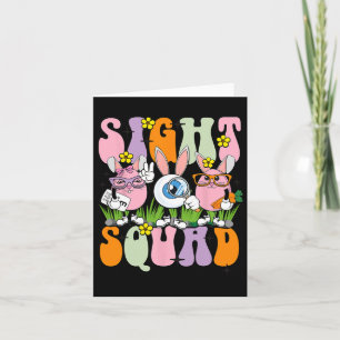 Sight Squad Therapist Optometrist Optometry Bunny Card