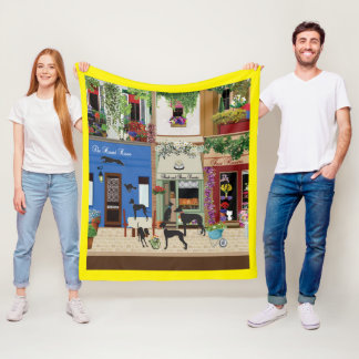 Sighthounds - Hound Day Out V2  Fleece Blanket