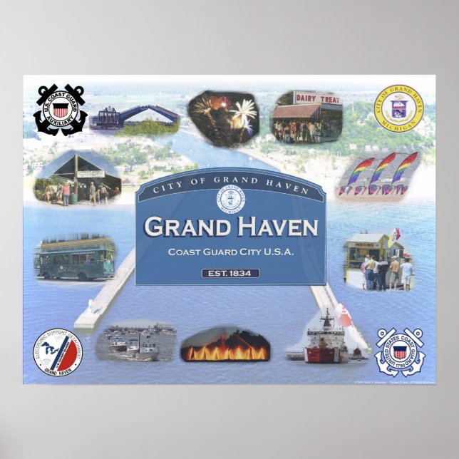 Sights of the Summer - Grand Haven, Michigan Poster (Front)