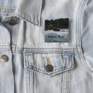 Sightseeing at Niagara Falls 15 Cm Square Badge