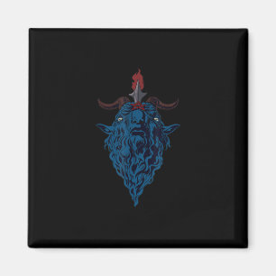 Sigil Of Baphomet Goat Of Mendes Satan Dark Goth Magnet
