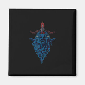 Sigil Of Baphomet Goat Of Mendes Satan Dark Goth Magnet