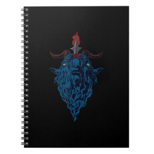 Sigil Of Baphomet Goat Of Mendes Satan Dark Goth Notebook