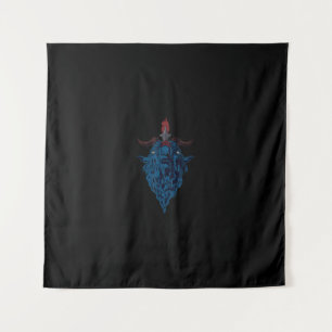 Sigil Of Baphomet Goat Of Mendes Satan Dark Goth Tapestry