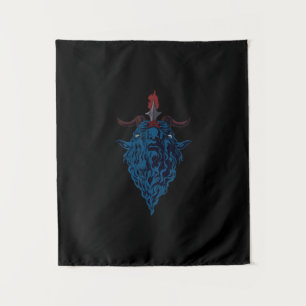 Sigil Of Baphomet Goat Of Mendes Satan Dark Goth Tapestry
