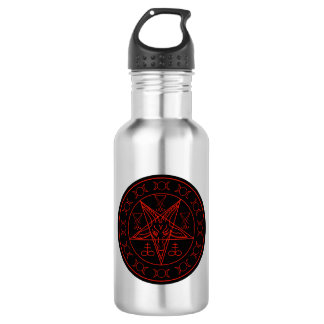 Sigil of Baphomet triple moon and sigil of lucifer 532 Ml Water Bottle