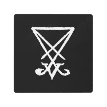 Sigil of Lucifer Metal Wall Art, 8" x 8"