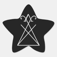 Sigil of Lucifer Morningstar Star Shaped Sticker