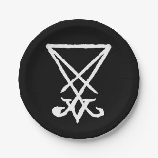 Sigil of Lucifer Paper Plates