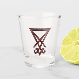 Sigil of Lucifer Shot Glass